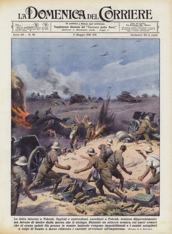 A luta em torno de Tobruk de Achille Beltrame