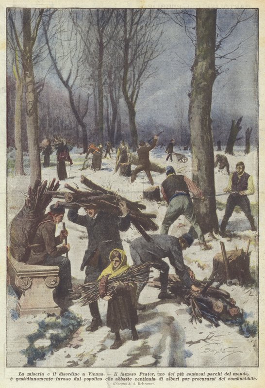 Miséria e desordem em Viena de Achille Beltrame