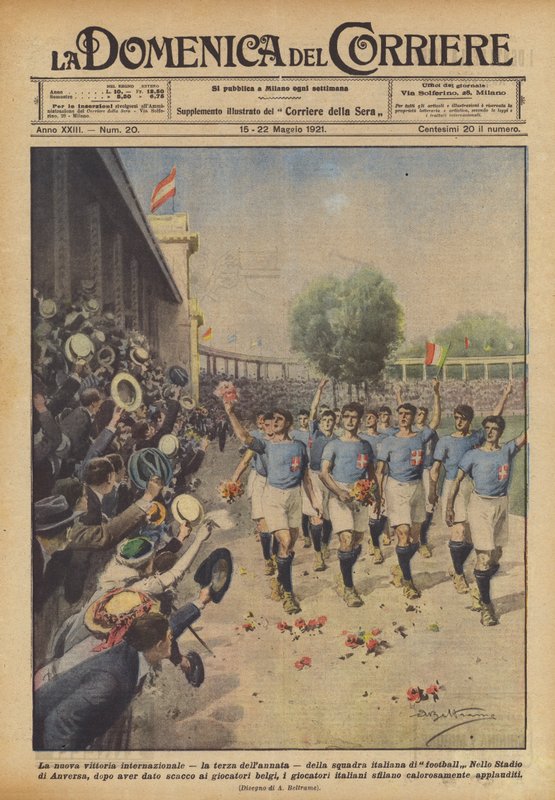 A nova vitória internacional, o terceiro do ano, do time de futebol italiano de Achille Beltrame