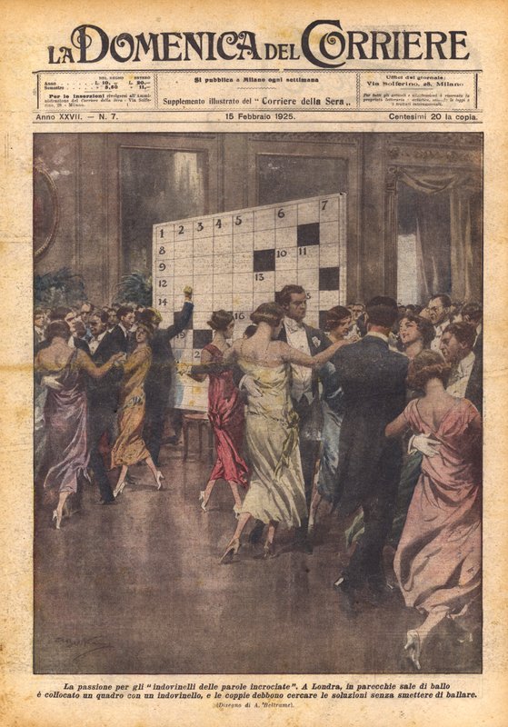 A paixão por enigmas de palavras cruzadas de Achille Beltrame