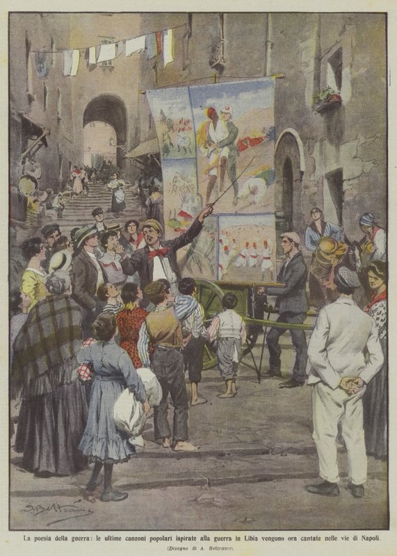 A poesia da guerra, as últimas canções populares inspiradas pela guerra na Líbia vêm agora de Achille Beltrame