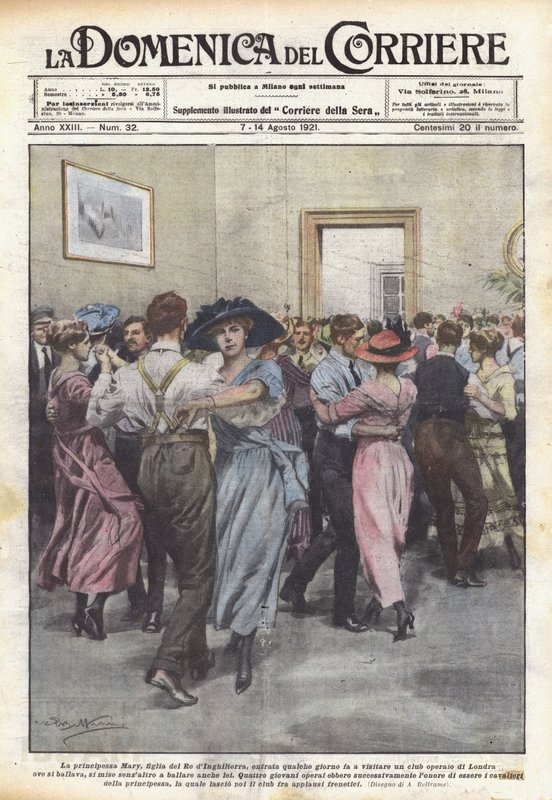 A princesa Mary, filha do rei da Inglaterra, entrou em um clube há alguns dias de Achille Beltrame