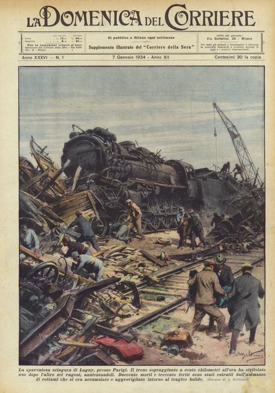 A terrível desgraça de Lagny, perto de Paris de Achille Beltrame