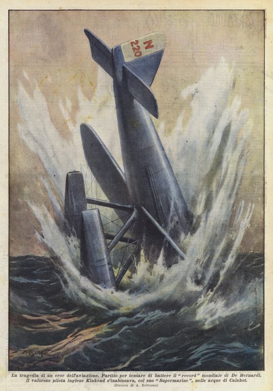 A tragédia de um herói da aviação de Achille Beltrame