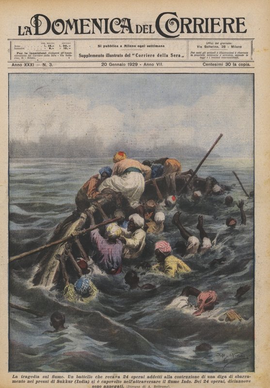 A tragédia no rio de Achille Beltrame