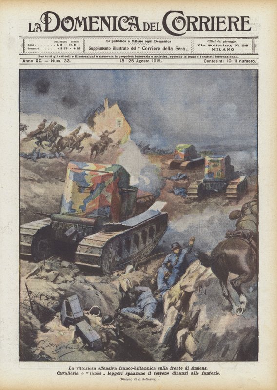 A vitoriosa ofensiva franco-britânica na frente de Amiens de Achille Beltrame