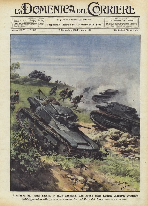 Falta de tanques e infantaria de Achille Beltrame