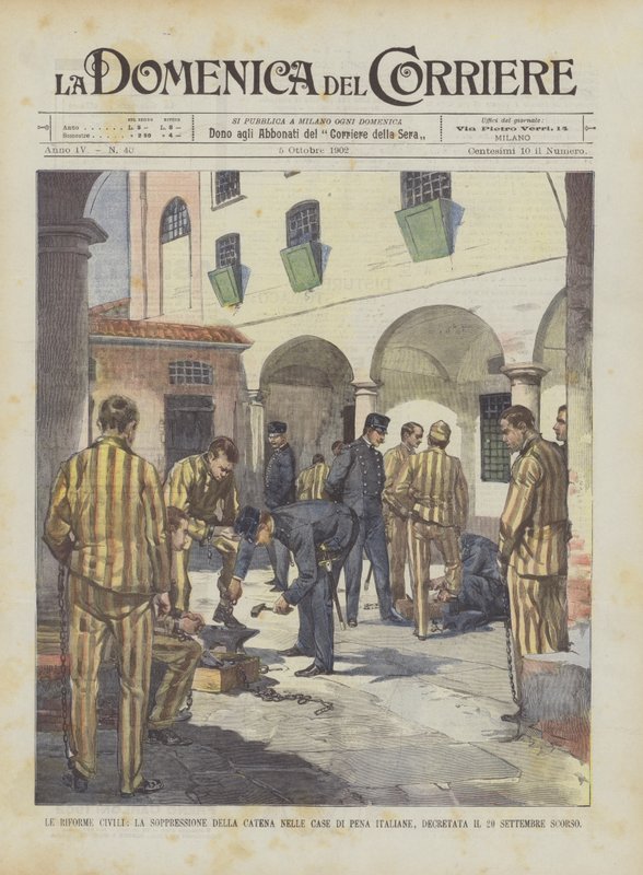 As Reformas Civis, a Supressão da Corrente nas Casas da Pena Italiana, Declaradas no último dia 20 de setembro de Achille Beltrame
