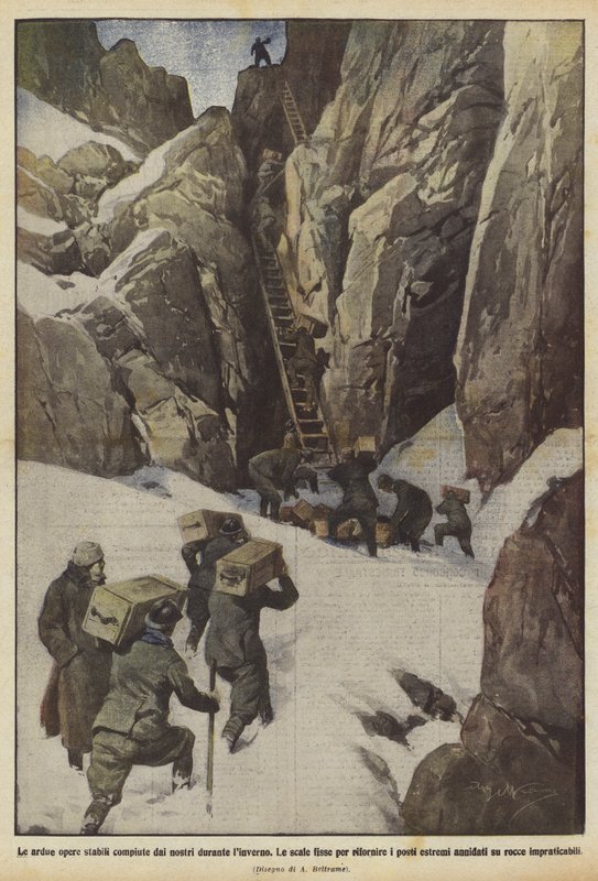 As difíceis obras estáveis realizadas por nós durante o inverno de Achille Beltrame