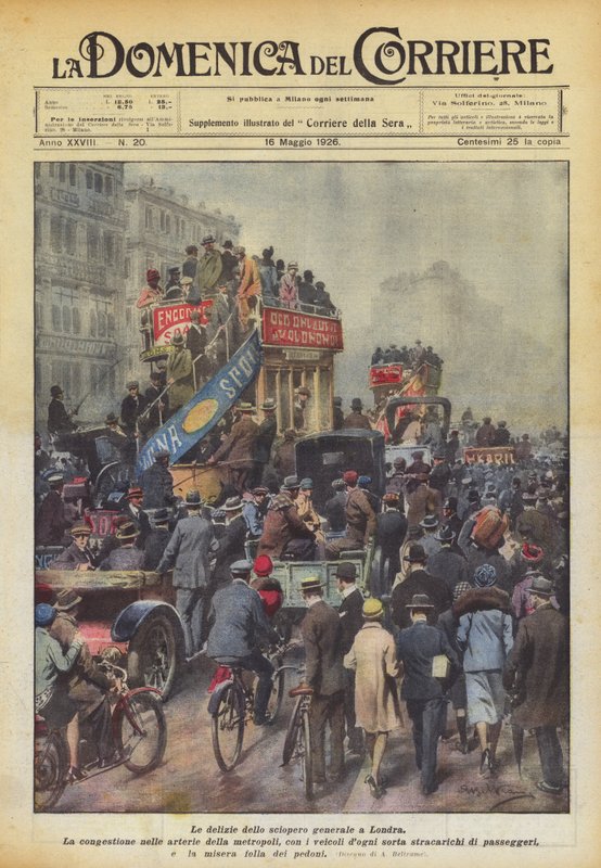As delícias da greve geral em Londres de Achille Beltrame