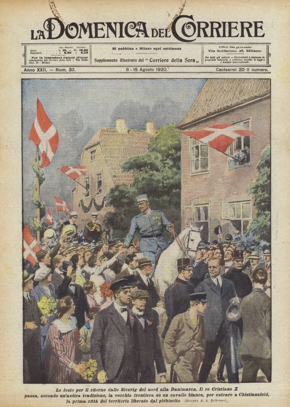 As partes para o retorno do norte do Slesvig para a Dinamarca de Achille Beltrame