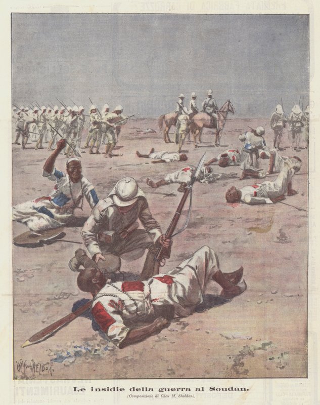 As armadilhas da guerra em Soudan de Achille Beltrame