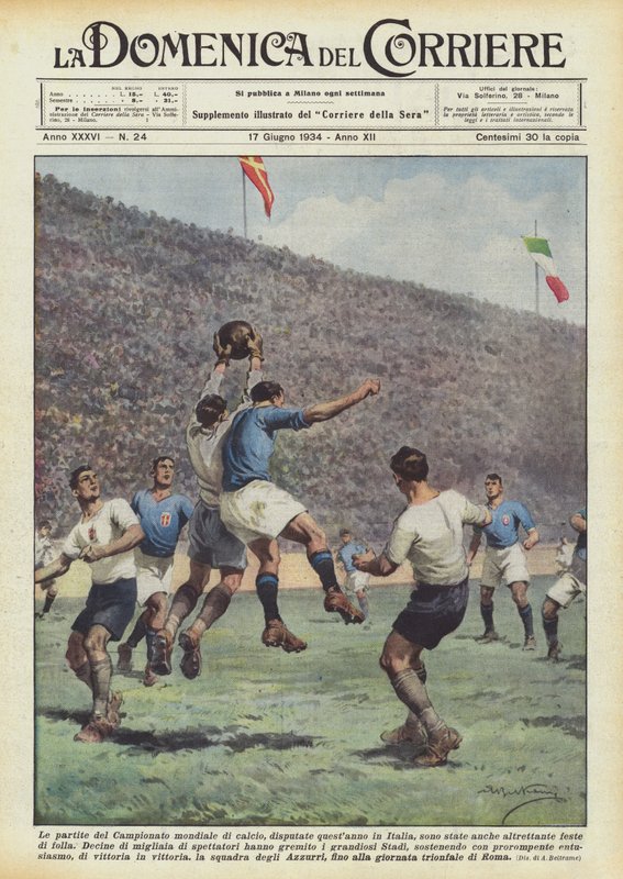 Os jogos do Campeonato Mundial de Futebol, disputado este ano na Itália, também foram de Achille Beltrame