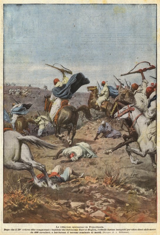 As operações vitoriosas em Tripolitania de Achille Beltrame