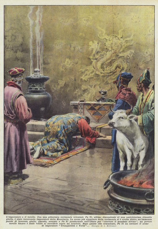 Limperatore e o torello de Achille Beltrame