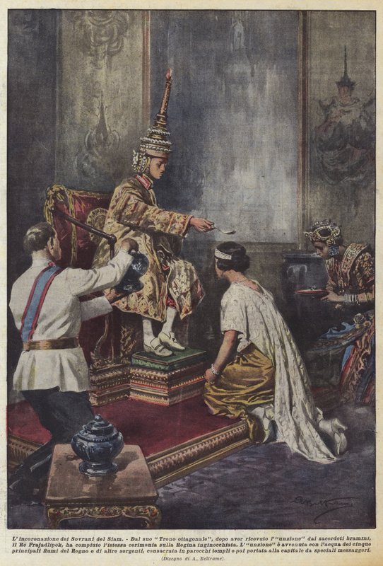 A coroação dos soberanos do Sião de Achille Beltrame
