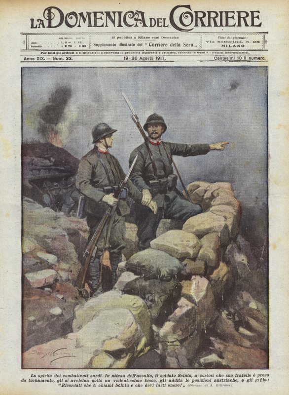 O espírito dos combatentes da Sardenha de Achille Beltrame