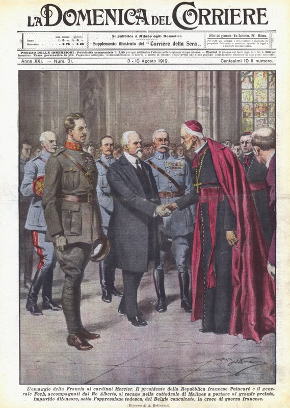 Lamentação da França ao cardeal Mercier de Achille Beltrame