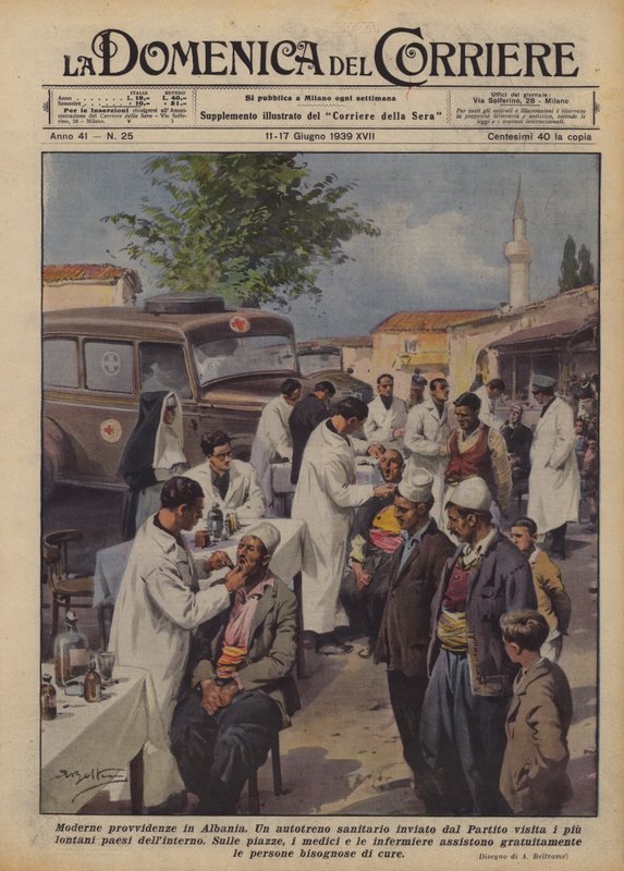 Provisões modernas na Albânia de Achille Beltrame