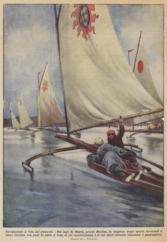 Vela no gelo de Achille Beltrame