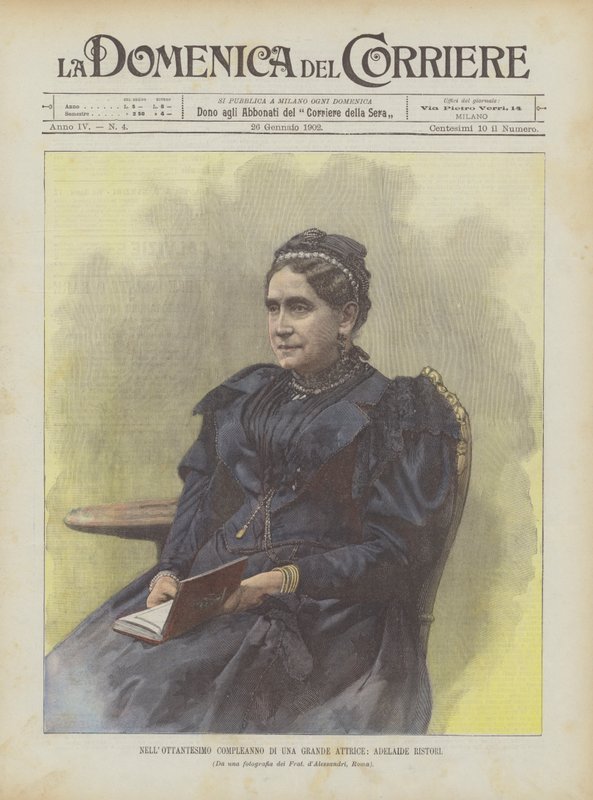 No 90º aniversário de uma grande atriz, Adelaide Ristori de Achille Beltrame