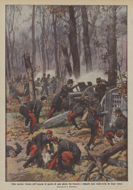 Na secular floresta Argonne, a guerra cotidiana entre franceses e alemães dura de Achille Beltrame