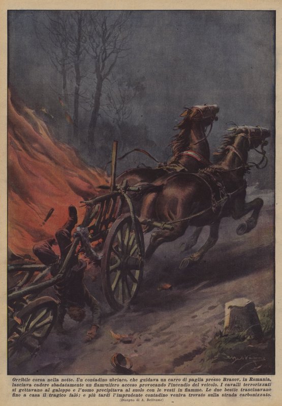Passeio horrível na noite de Achille Beltrame