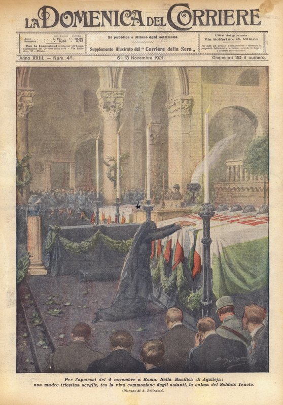 Para a lapoteosis de 4 de novembro em Roma de Achille Beltrame