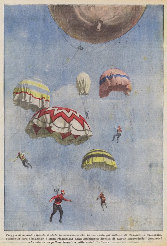 Chuva de homens de Achille Beltrame