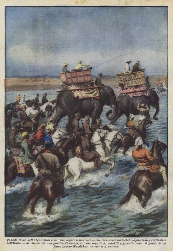 Quando o rei do Afeganistão está em seu reino de Achille Beltrame