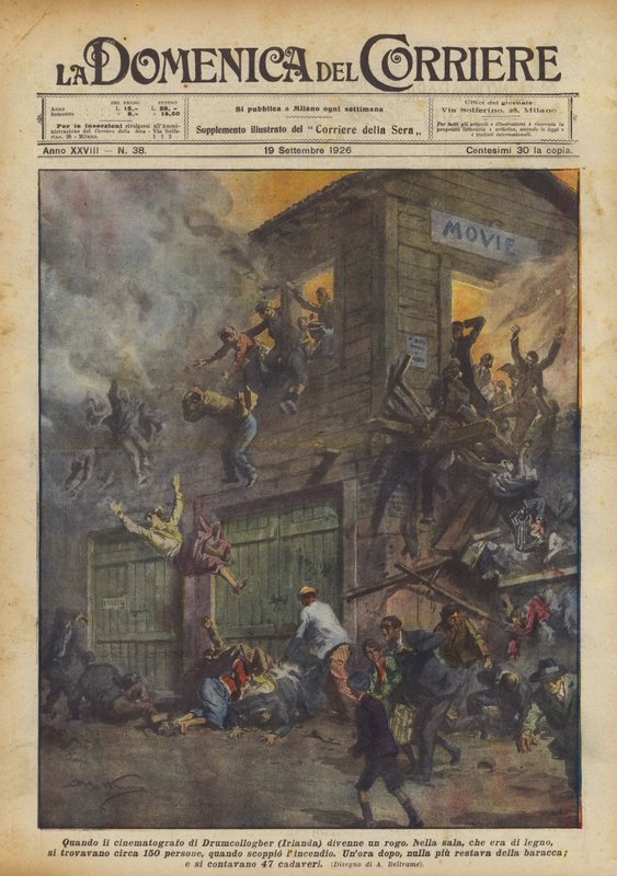 Quando o cinema de Drumcollogber (Irlanda) se tornou uma fogueira de Achille Beltrame