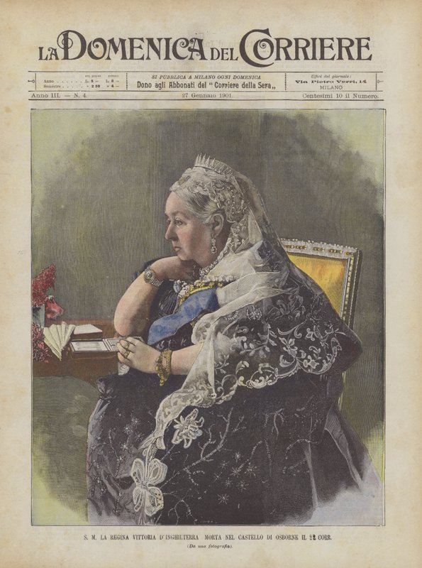 Sm rainha victoria da inglaterra morto em osborne castle the 22nd corr de Achille Beltrame
