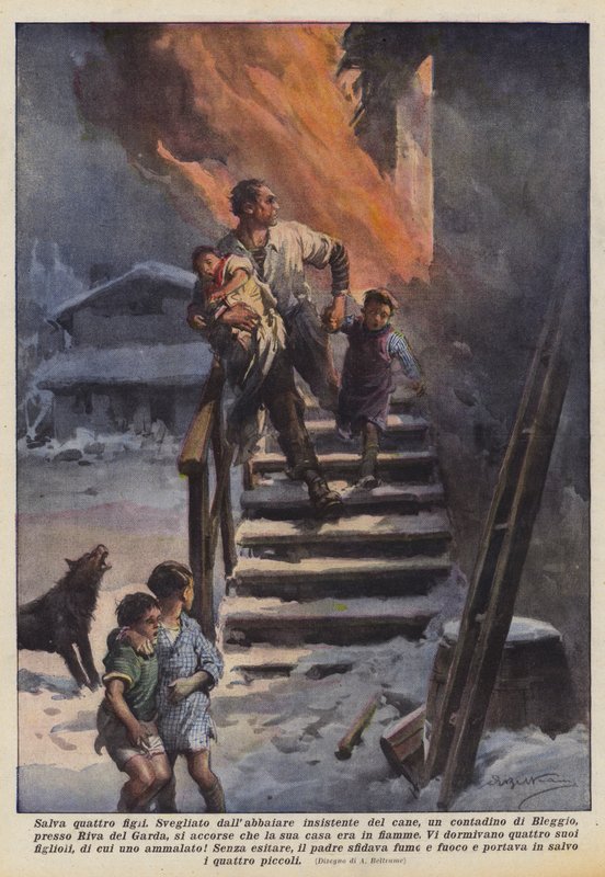 Salvar quatro filhos de Achille Beltrame