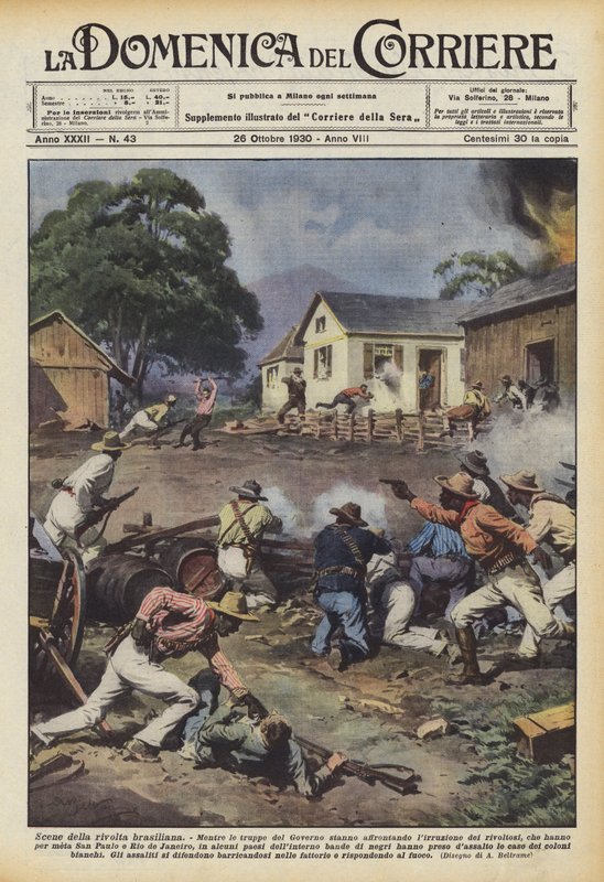 Cenas da revolta brasileira de Achille Beltrame