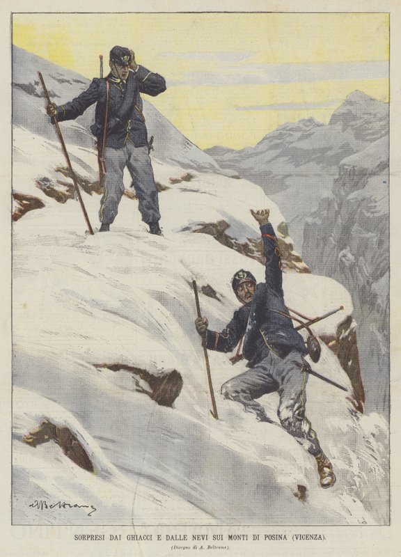 Surpreso por gelo e neve no Monti di Posina (Vicenza) de Achille Beltrame