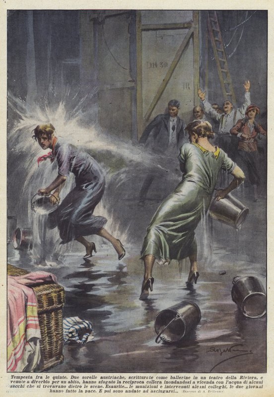 Tempestade nas asas de Achille Beltrame