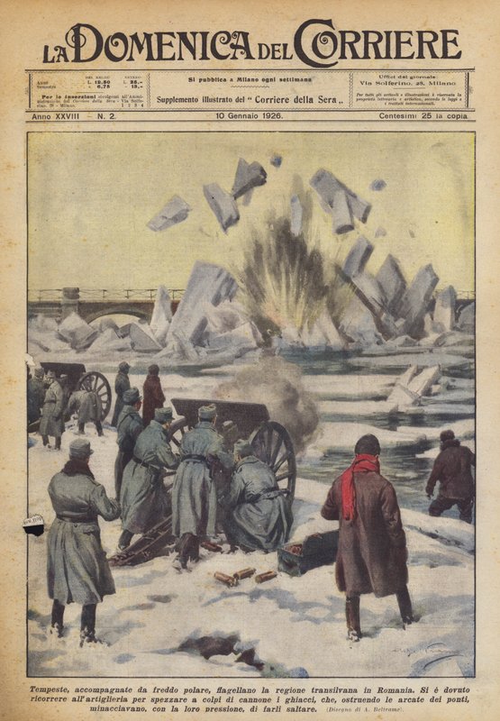 Tempestades, acompanhadas de frio polar, flagelam a região da Transilvânia na Romênia de Achille Beltrame