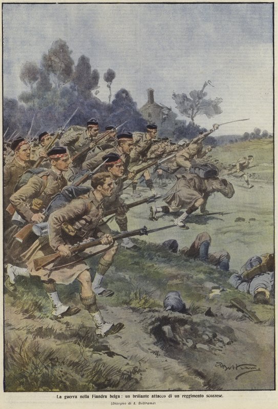 A guerra na Flandres de Achille Beltrame