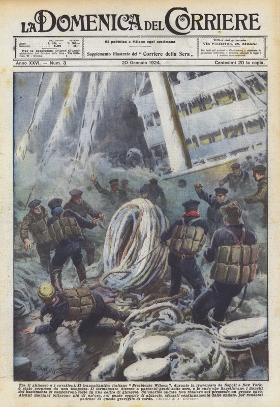 Entre o gelo e as ondas de Achille Beltrame