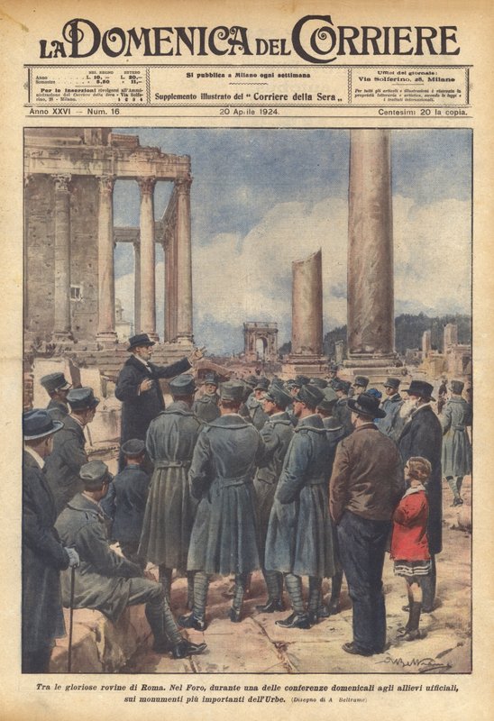 Entre as gloriosas ruínas de Roma de Achille Beltrame