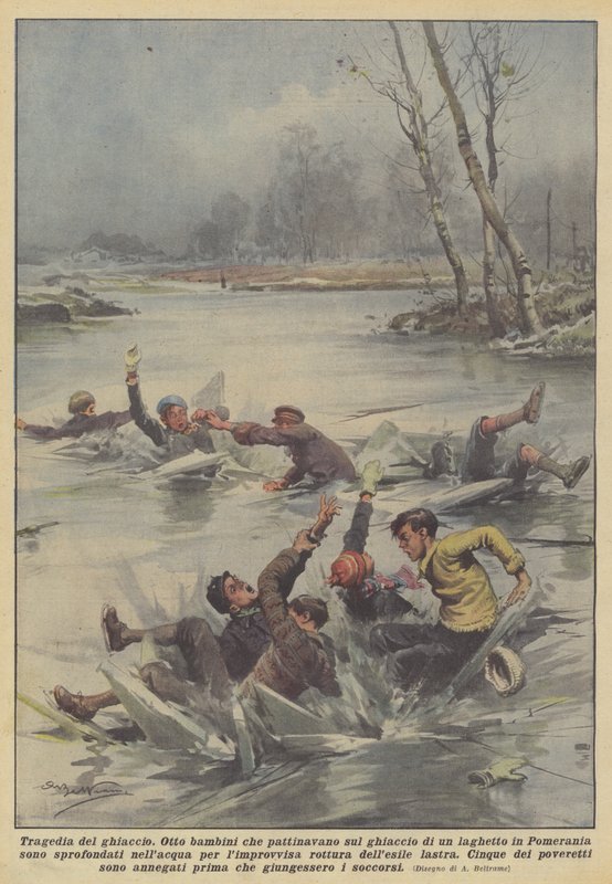 Tragédia do gelo de Achille Beltrame