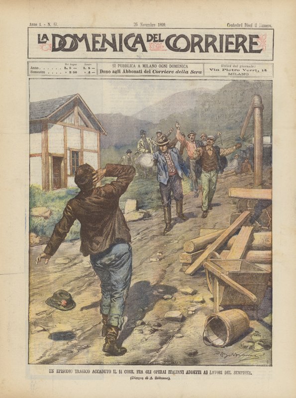 Um Episódio Trágico O 14º Entre os Trabalhadores Italianos envolvidos no Simplon de Achille Beltrame