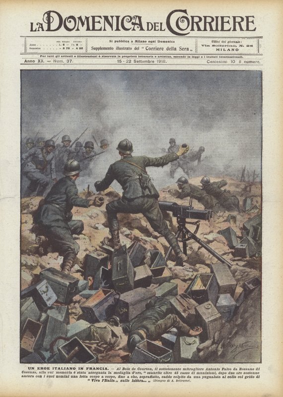 Um herói italiano na França de Achille Beltrame
