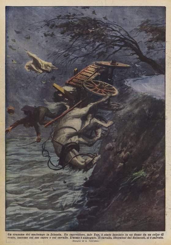 Um drama de mau tempo na Irlanda de Achille Beltrame