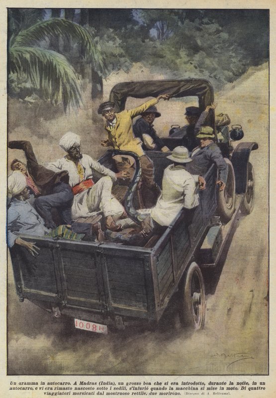 Um drama em um caminhão de Achille Beltrame