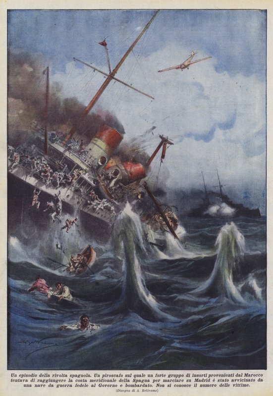 Um episódio da revolta espanhola de Achille Beltrame