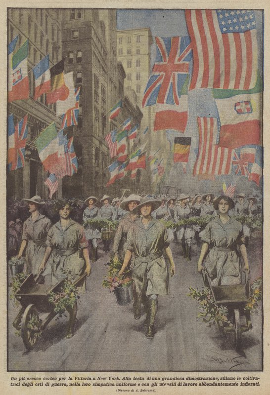 Uma procissão anti-guerra para a vitória em Nova York de Achille Beltrame