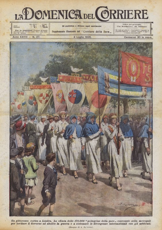 Um desfile pitoresco em Londres de Achille Beltrame