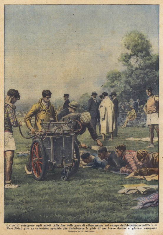 Um pouco de refresco para os atletas de Achille Beltrame