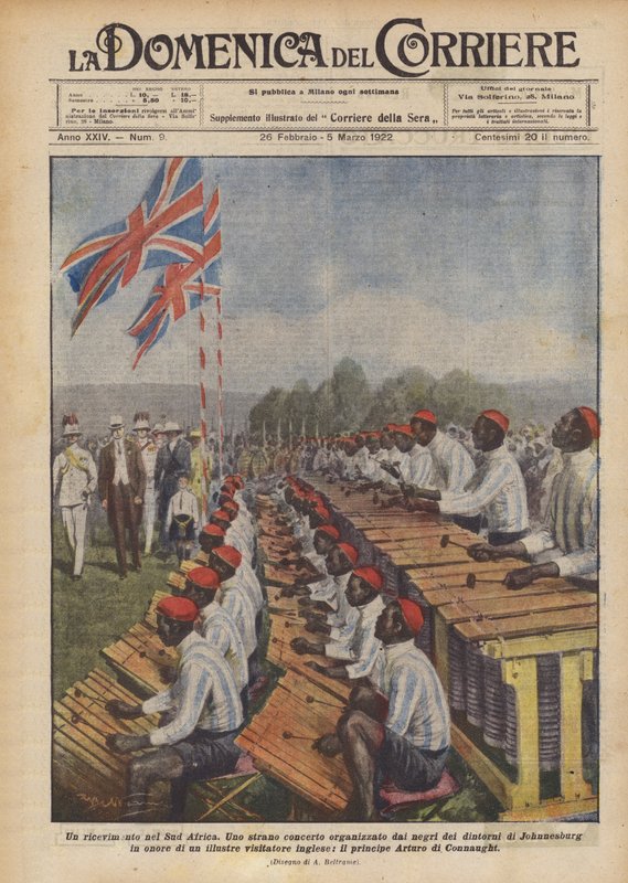 Uma recepção na África do Sul de Achille Beltrame